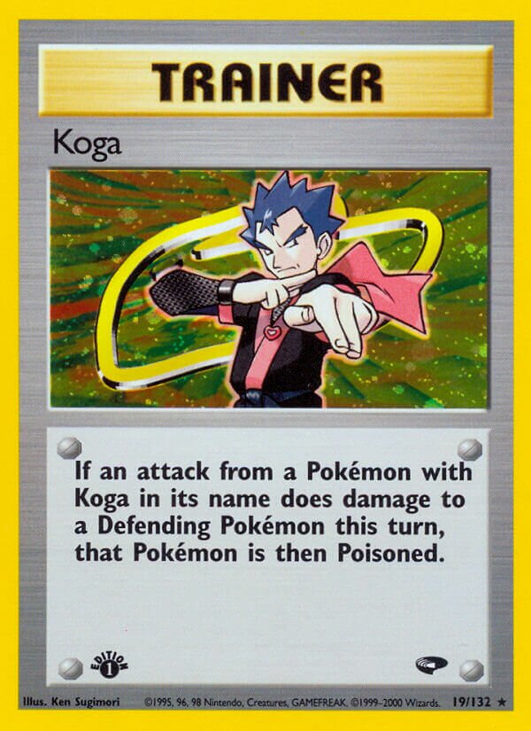 Koga 019/132 — Gym Challenge (English Pokémon TCG card)