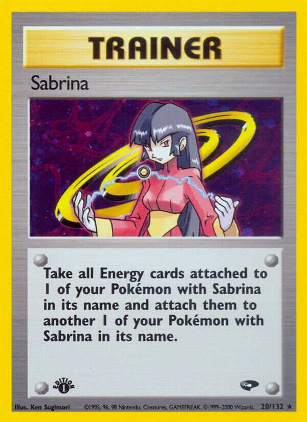 Sabrina 020/132 — Gym Challenge (English Pokémon TCG card)