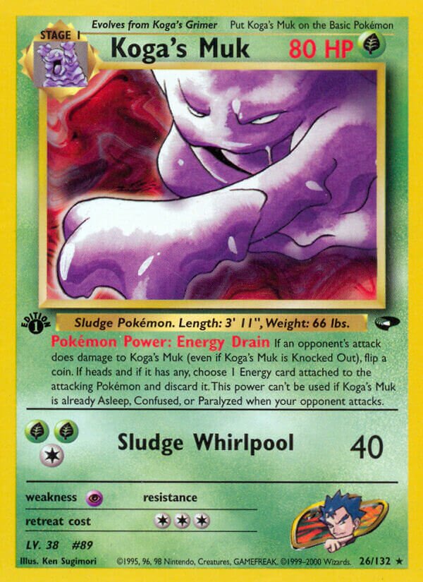 Koga's Muk 026/132 — Gym Challenge (English Pokémon TCG card)