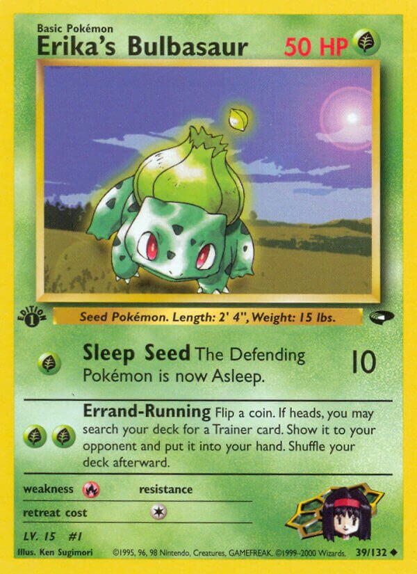 Erika's Bulbasaur 039/132 — Gym Challenge (English Pokémon TCG card)