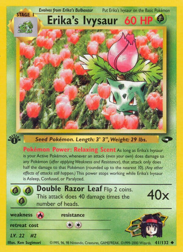 Erika's Ivysaur 041/132 — Gym Challenge (English Pokémon TCG card)