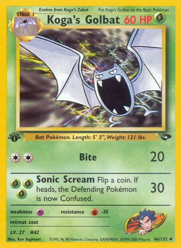Koga's Golbat 046/132 — Gym Challenge (English Pokémon TCG card)