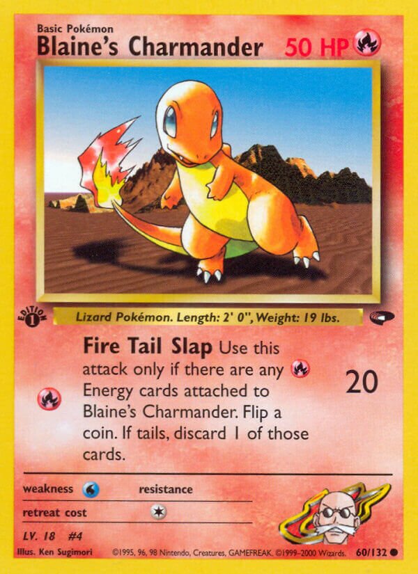 Blaine's Charmander 060/132 — Gym Challenge (English Pokémon TCG card)