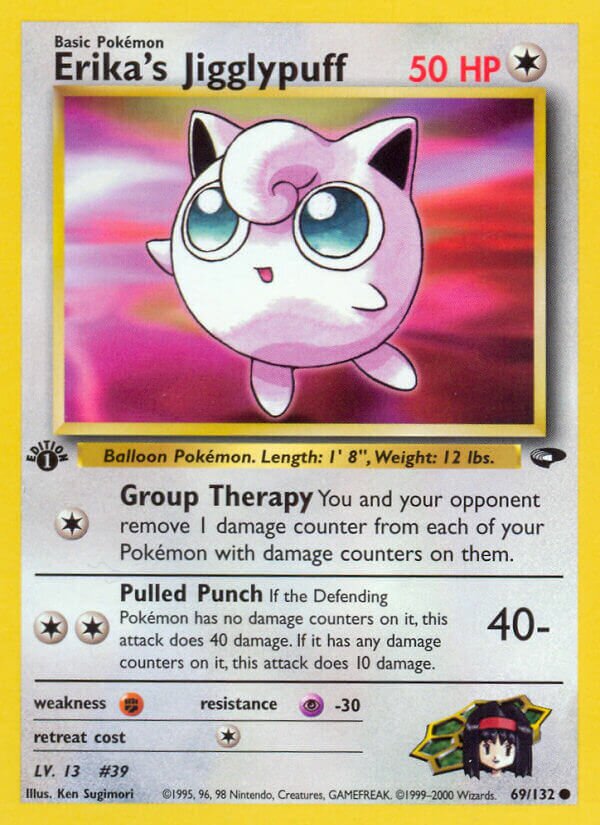 Erika's Jigglypuff 069/132 — Gym Challenge (English Pokémon TCG card)