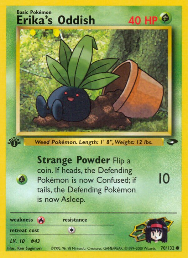 Erika's Oddish 070/132 — Gym Challenge (English Pokémon TCG card)