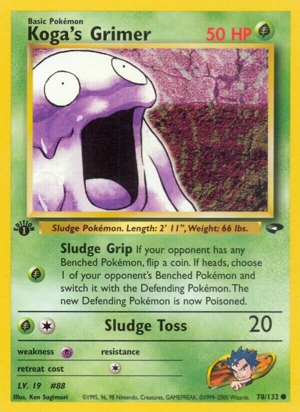 Koga's Grimer 078/132 — Gym Challenge (English Pokémon TCG card)