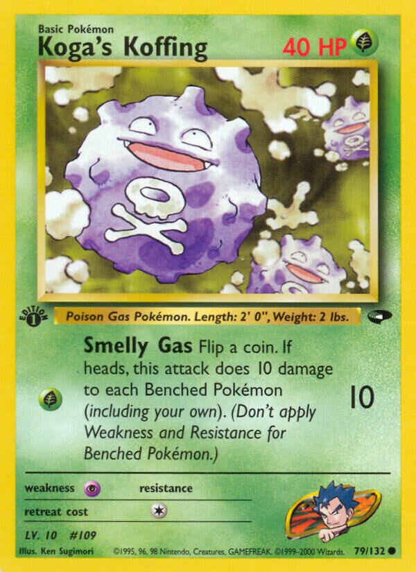 Koga's Koffing 079/132 — Gym Challenge (English Pokémon TCG card)