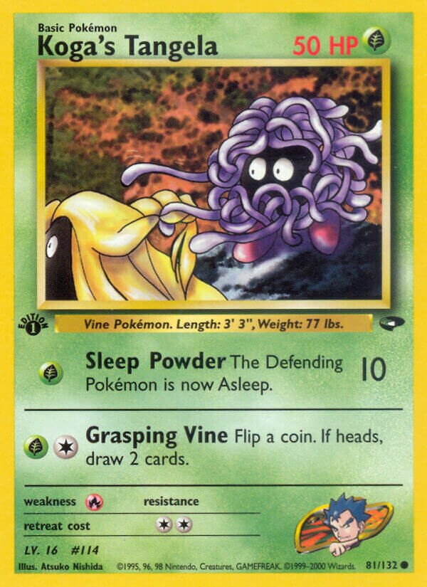 Koga's Tangela 081/132 — Gym Challenge (English Pokémon TCG card)