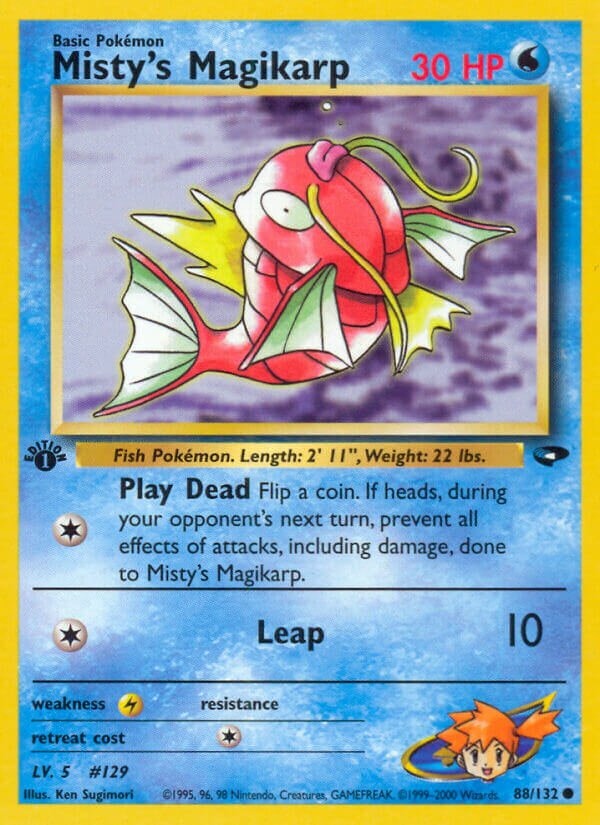 Misty's Magikarp 088/132 — Gym Challenge (English Pokémon TCG card)