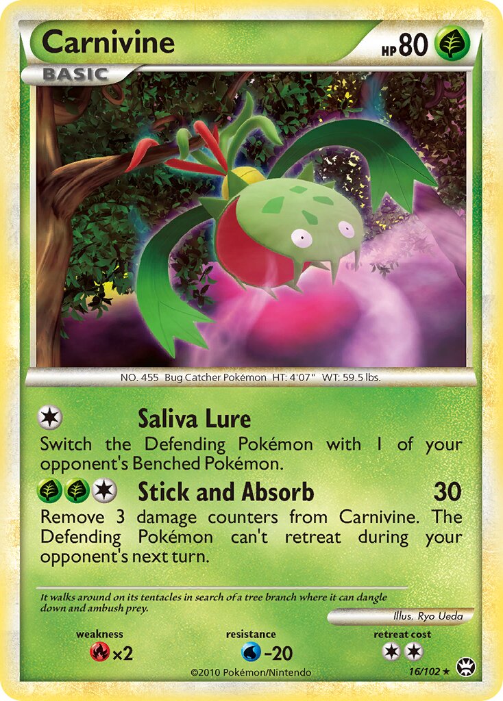 Carnivine 016/103 — Triumphant (English Pokémon TCG card)