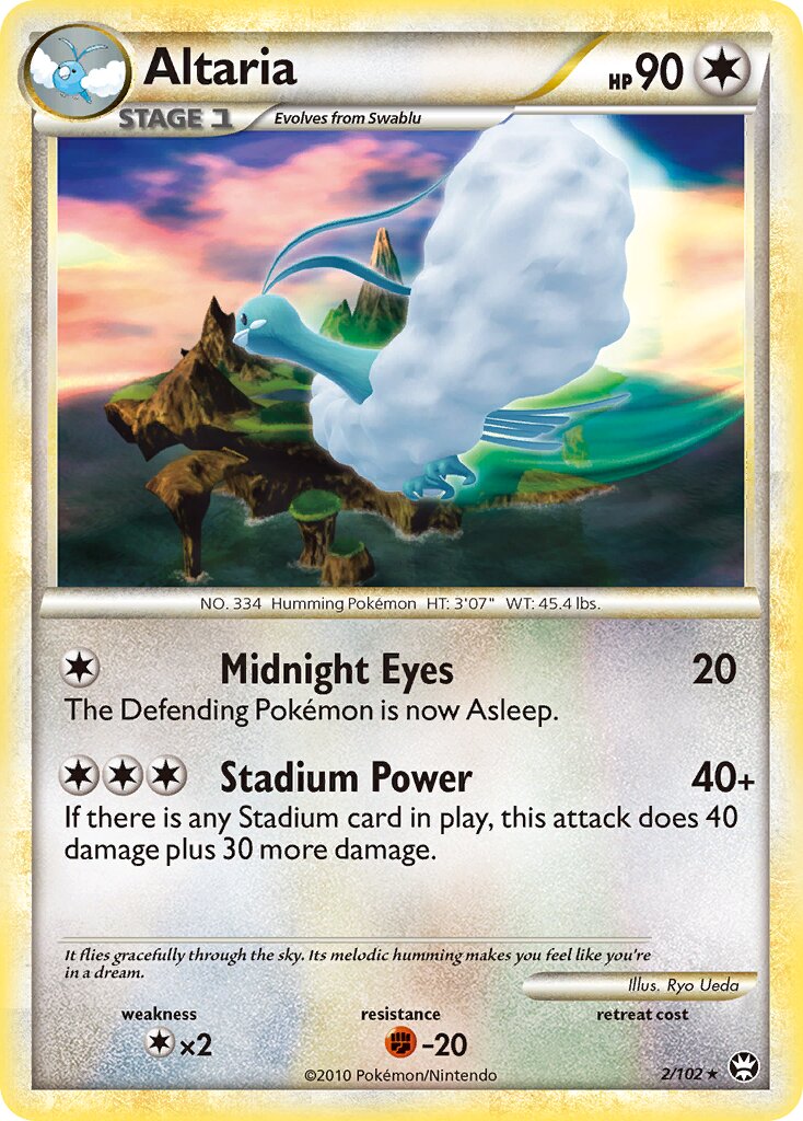 Altaria 002/103 — Triumphant (English Pokémon TCG card)