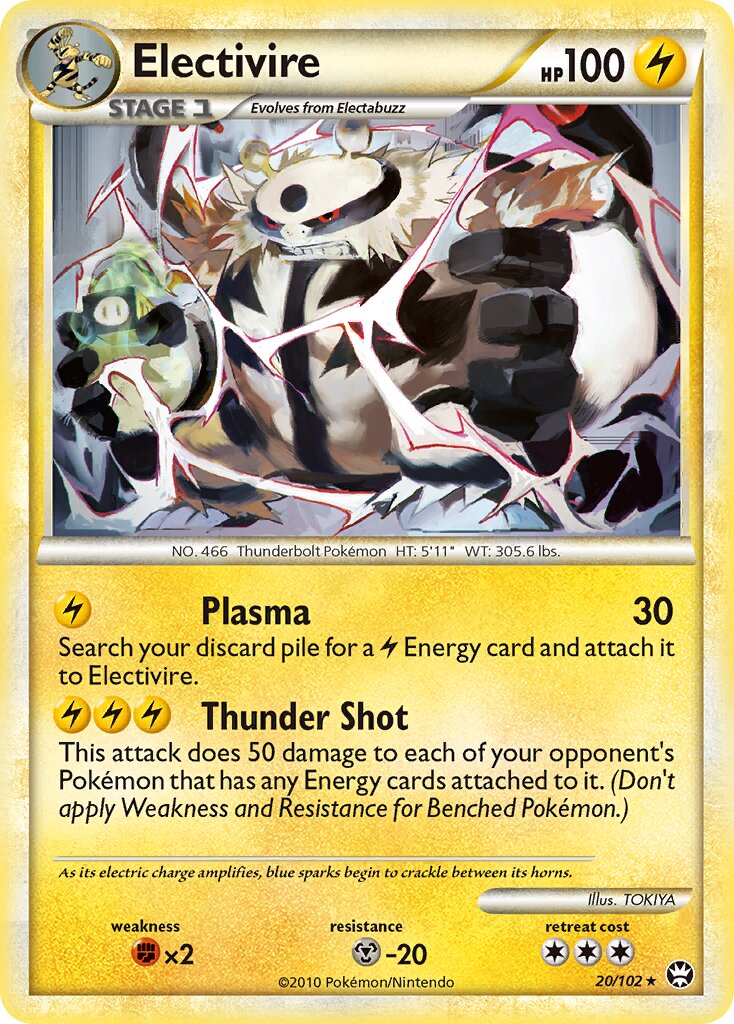 Electivire 020/103 — Triumphant (English Pokémon TCG card)