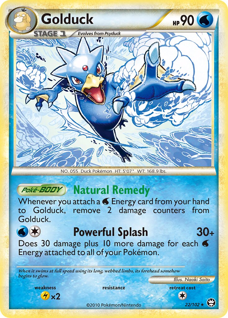 Golduck 022/103 — Triumphant (English Pokémon TCG card)