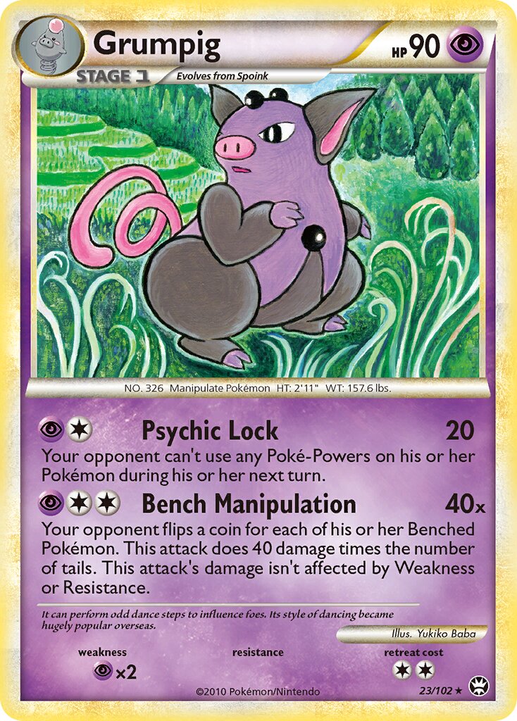 Grumpig 023/103 — Triumphant (English Pokémon TCG card)