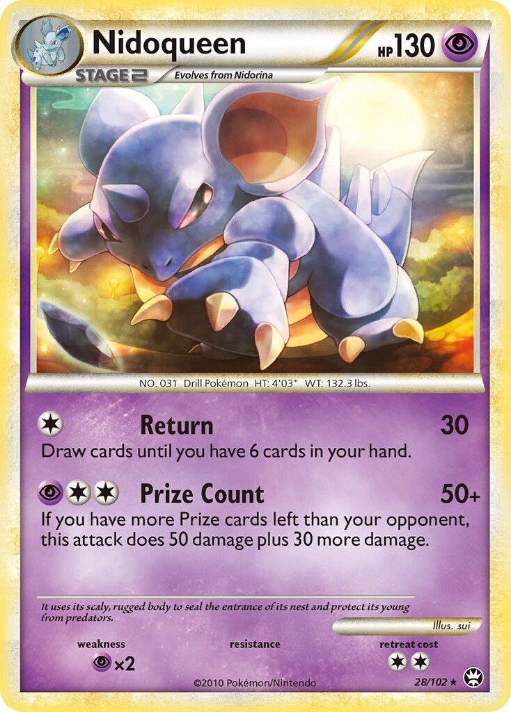 Nidoqueen 028/103 — Triumphant (English Pokémon TCG card)