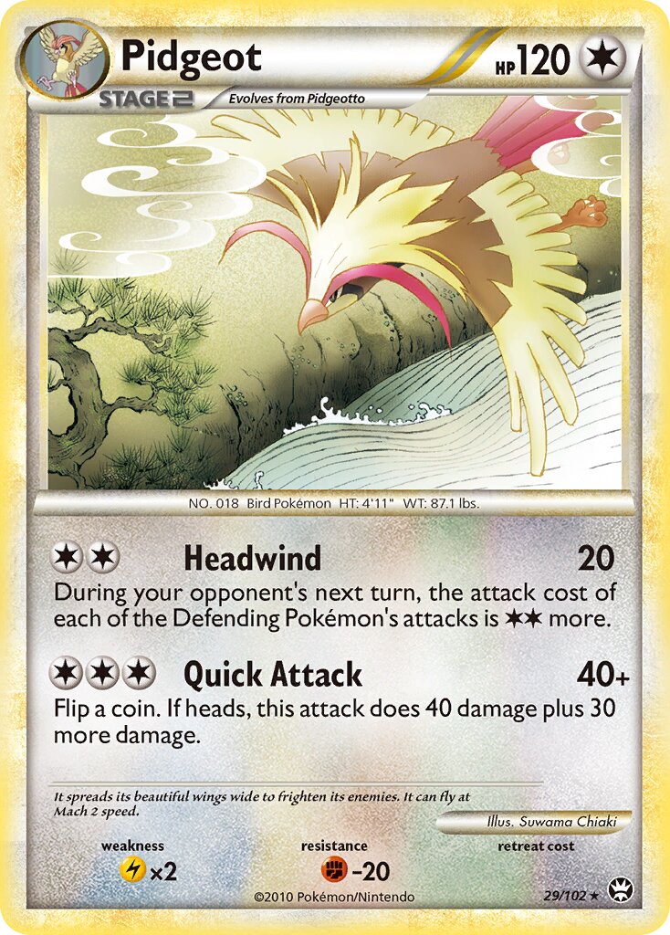 Pidgeot 029/103 — Triumphant (English Pokémon TCG card)