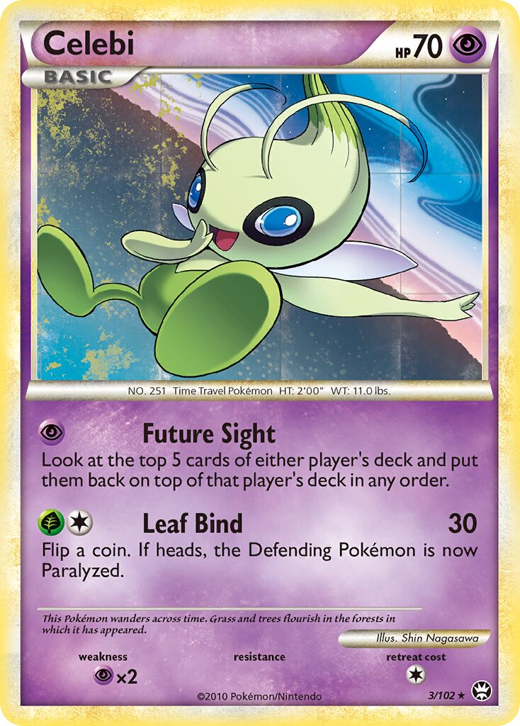 Celebi 003/103 — Triumphant (English Pokémon TCG card)