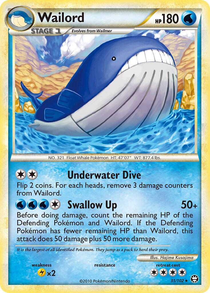 Wailord 031/103 — Triumphant (English Pokémon TCG card)