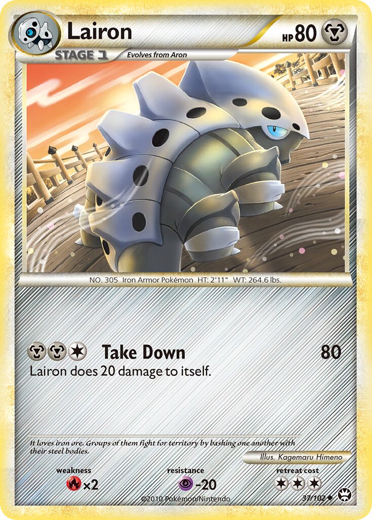 Lairon 037/103 — Triumphant (English Pokémon TCG card)