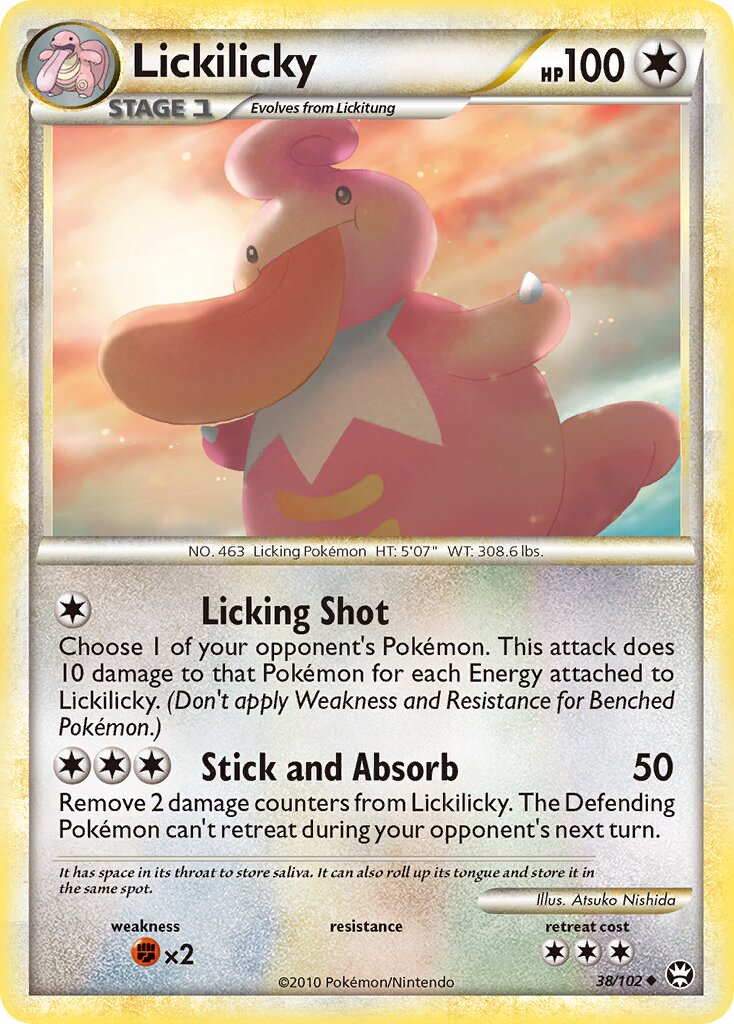 Lickilicky 038/103 — Triumphant (English Pokémon TCG card)