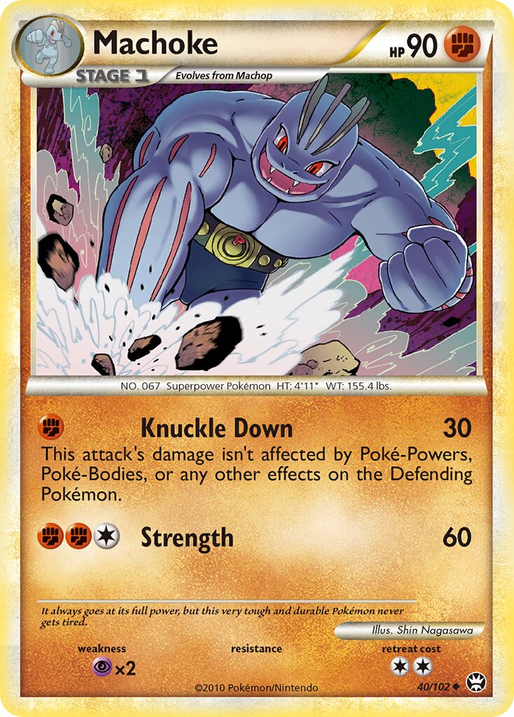 Machoke 040/103 — Triumphant (English Pokémon TCG card)