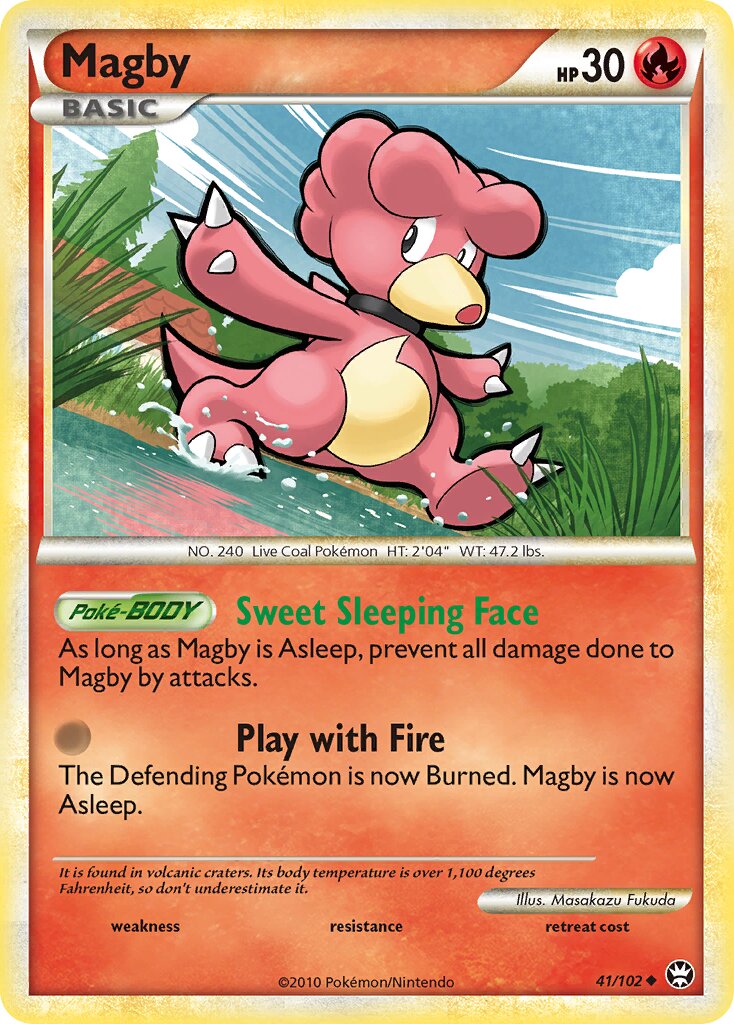 Magby 041/103 — Triumphant (English Pokémon TCG card)