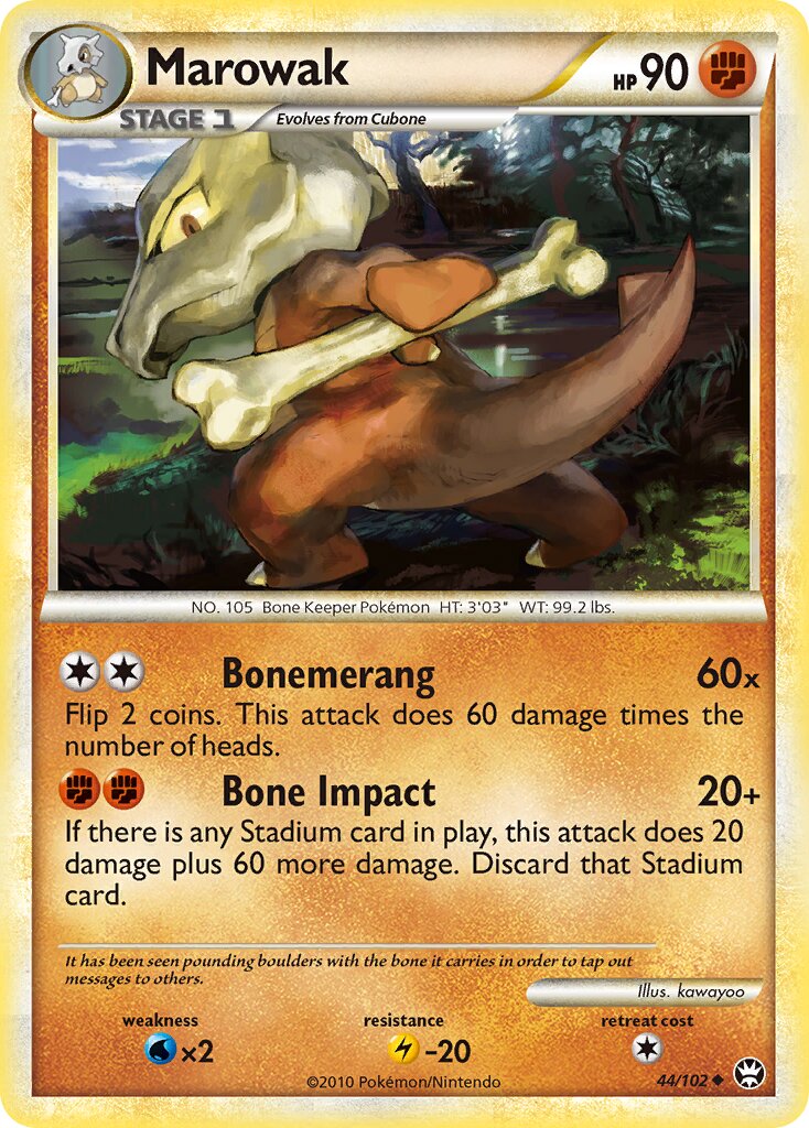 Marowak 044/103 — Triumphant (English Pokémon TCG card)