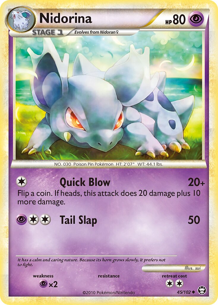 Nidorina 045/103 — Triumphant (English Pokémon TCG card)