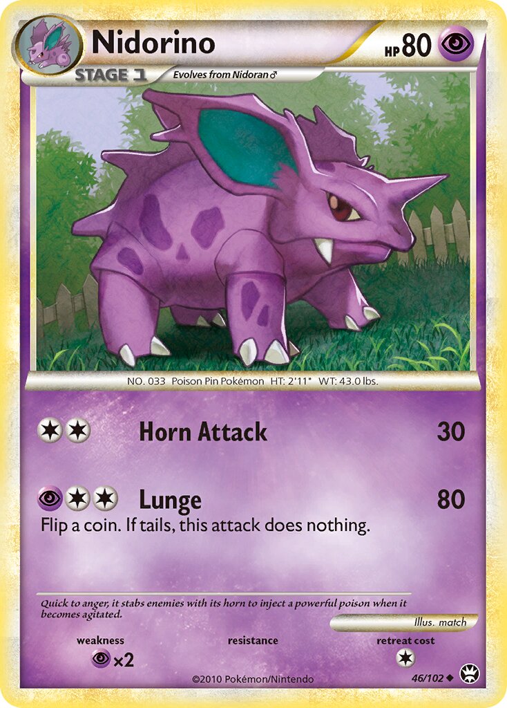 Nidorino 046/103 — Triumphant (English Pokémon TCG card)