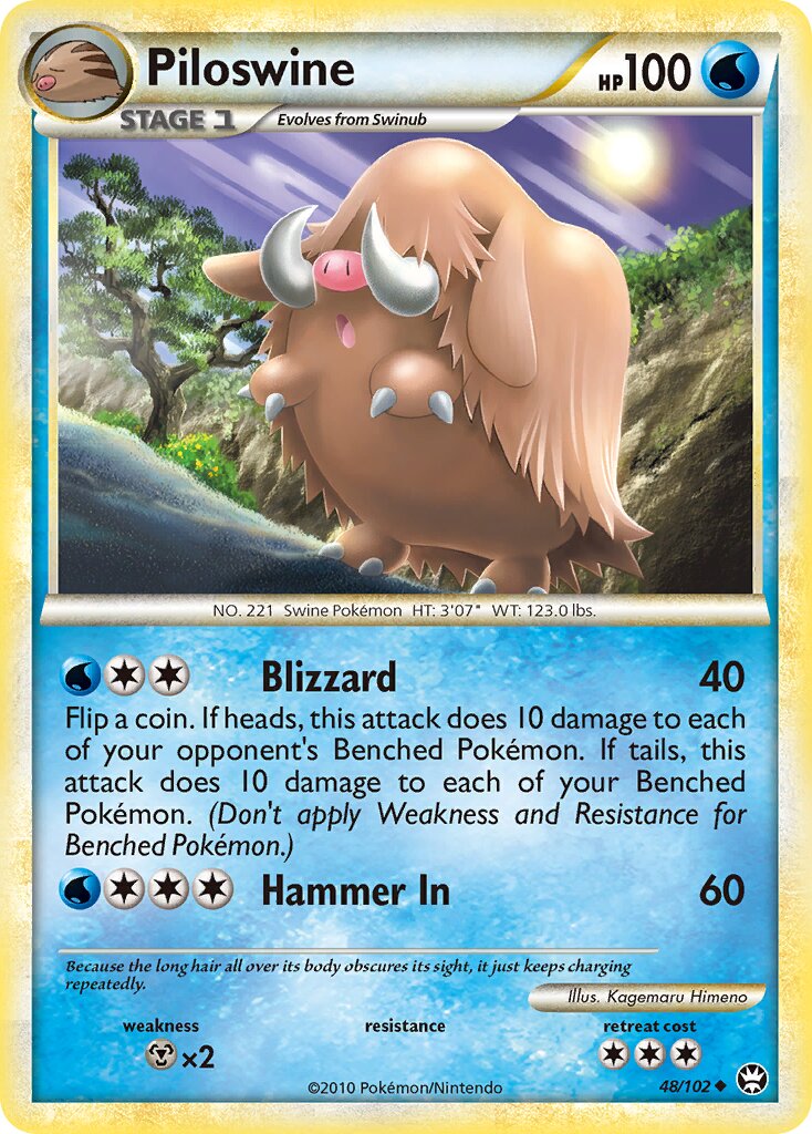 Piloswine 048/103 — Triumphant (English Pokémon TCG card)