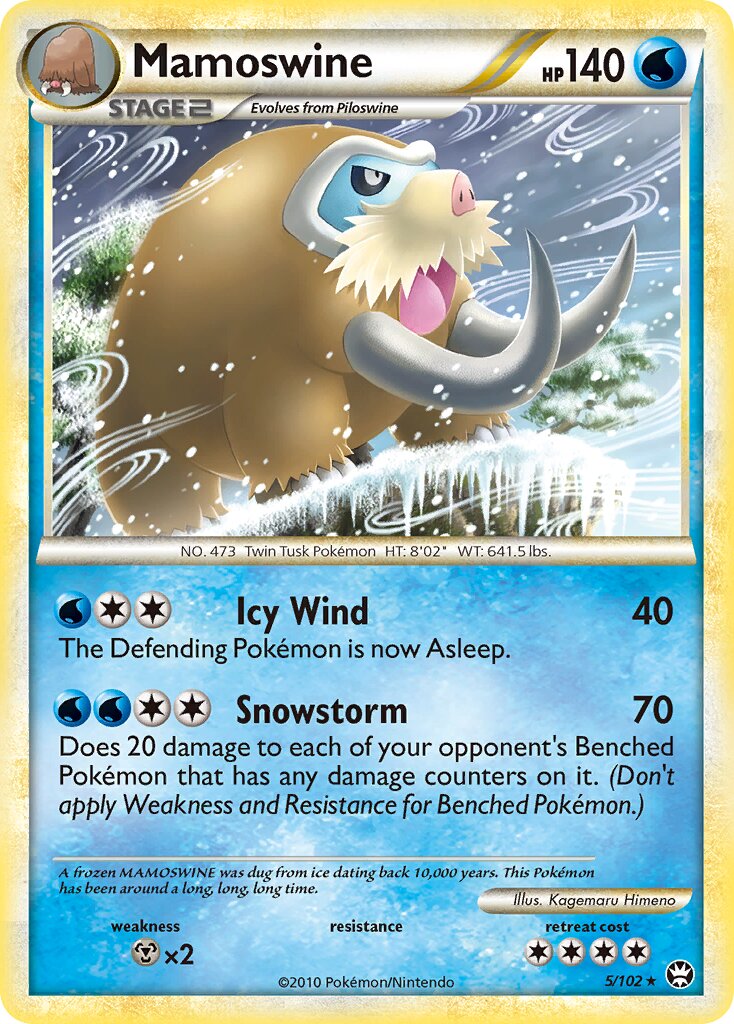 Mamoswine 005/103 — Triumphant (English Pokémon TCG card)