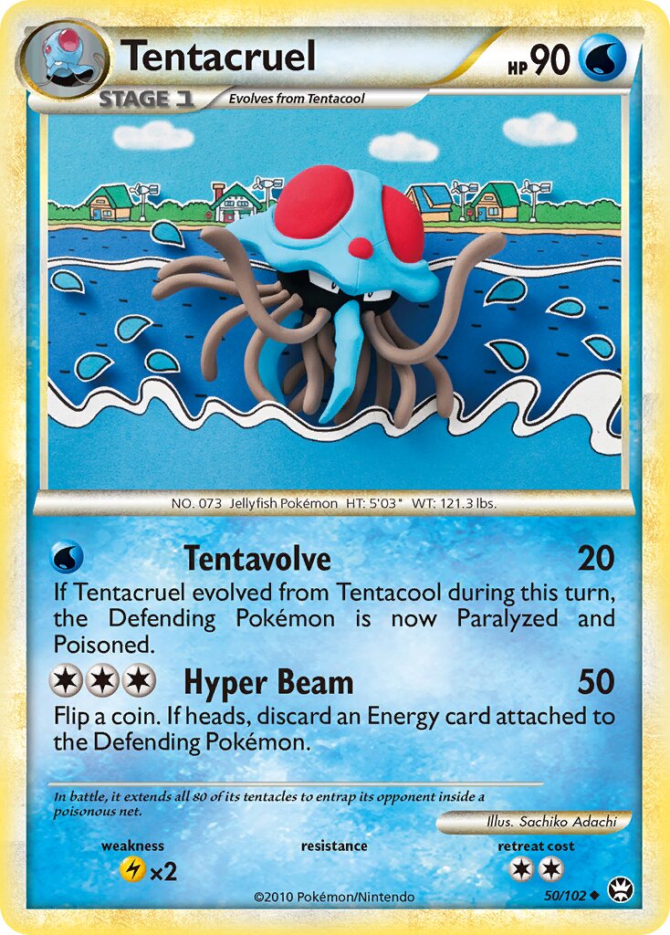 Tentacruel 050/103 — Triumphant (English Pokémon TCG card)