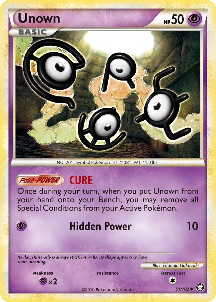 Unown 051/103 — Triumphant (English Pokémon TCG card)