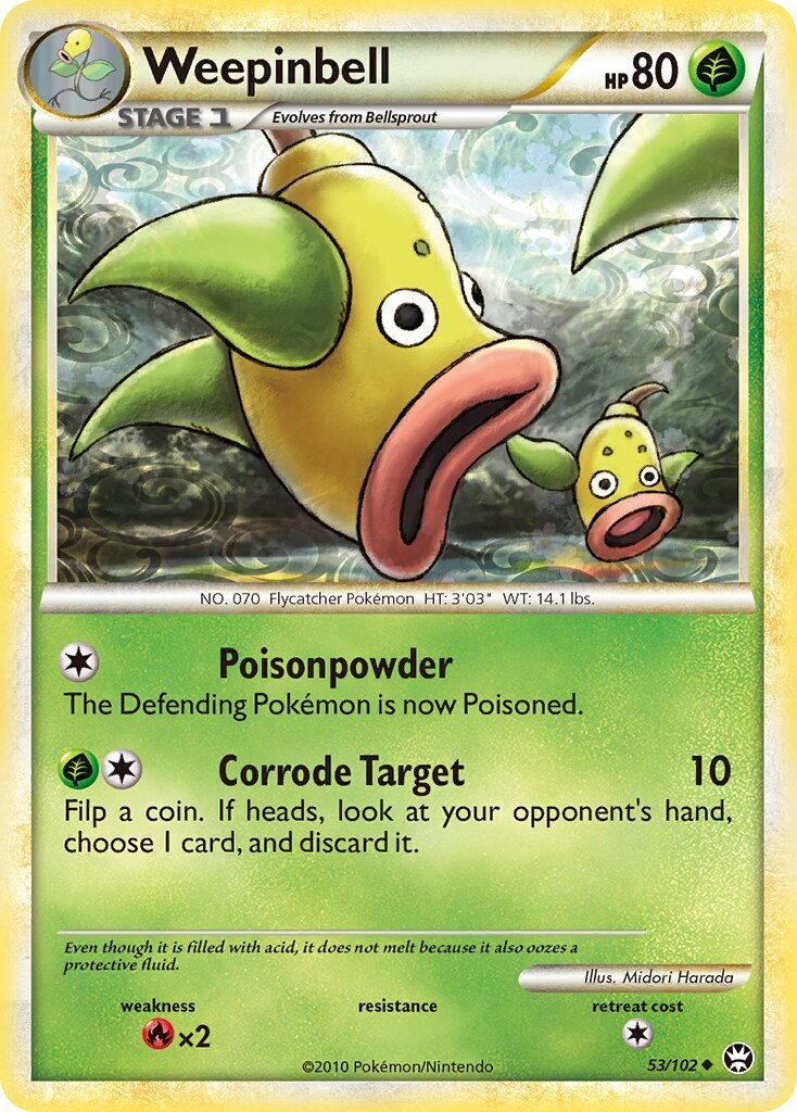 Weepinbell 053/103 — Triumphant (English Pokémon TCG card)