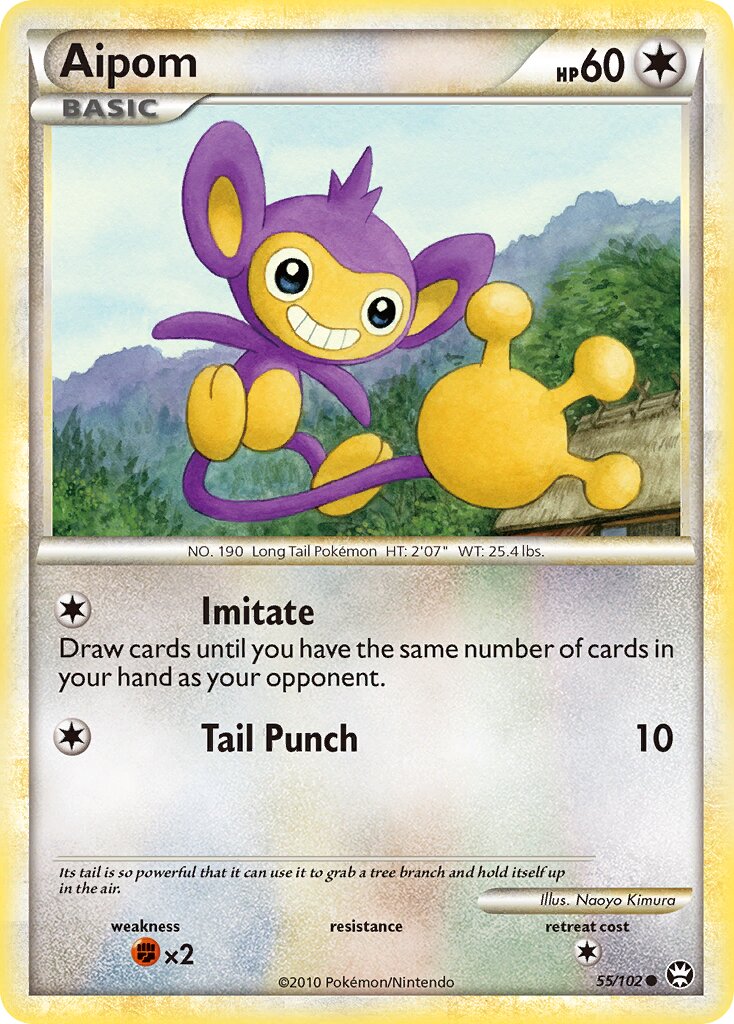 Aipom 055/103 — Triumphant (English Pokémon TCG card)
