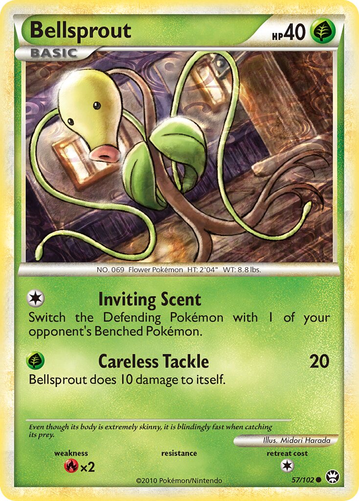 Bellsprout 057/103 — Triumphant (English Pokémon TCG card)