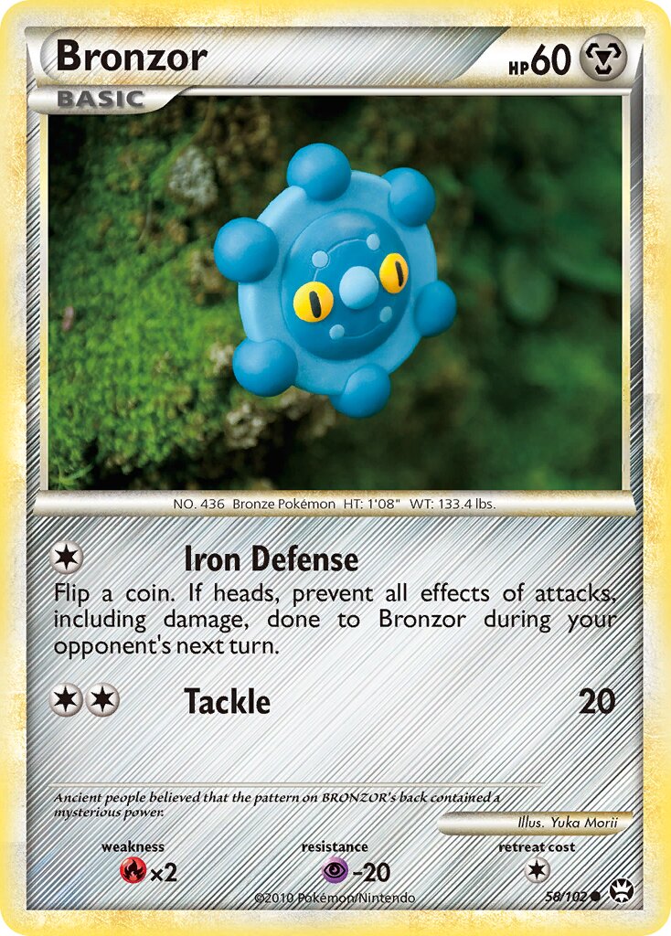 Bronzor 058/103 — Triumphant (English Pokémon TCG card)