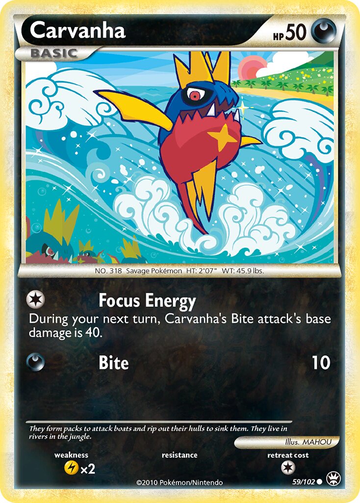Carvanha 059/103 — Triumphant (English Pokémon TCG card)