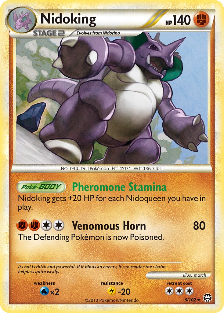Nidoking 006/103 — Triumphant (English Pokémon TCG card)