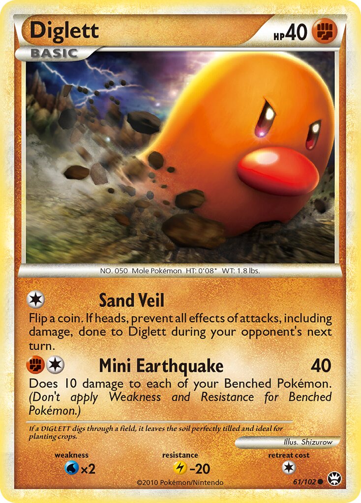 Diglett 061/103 — Triumphant (English Pokémon TCG card)