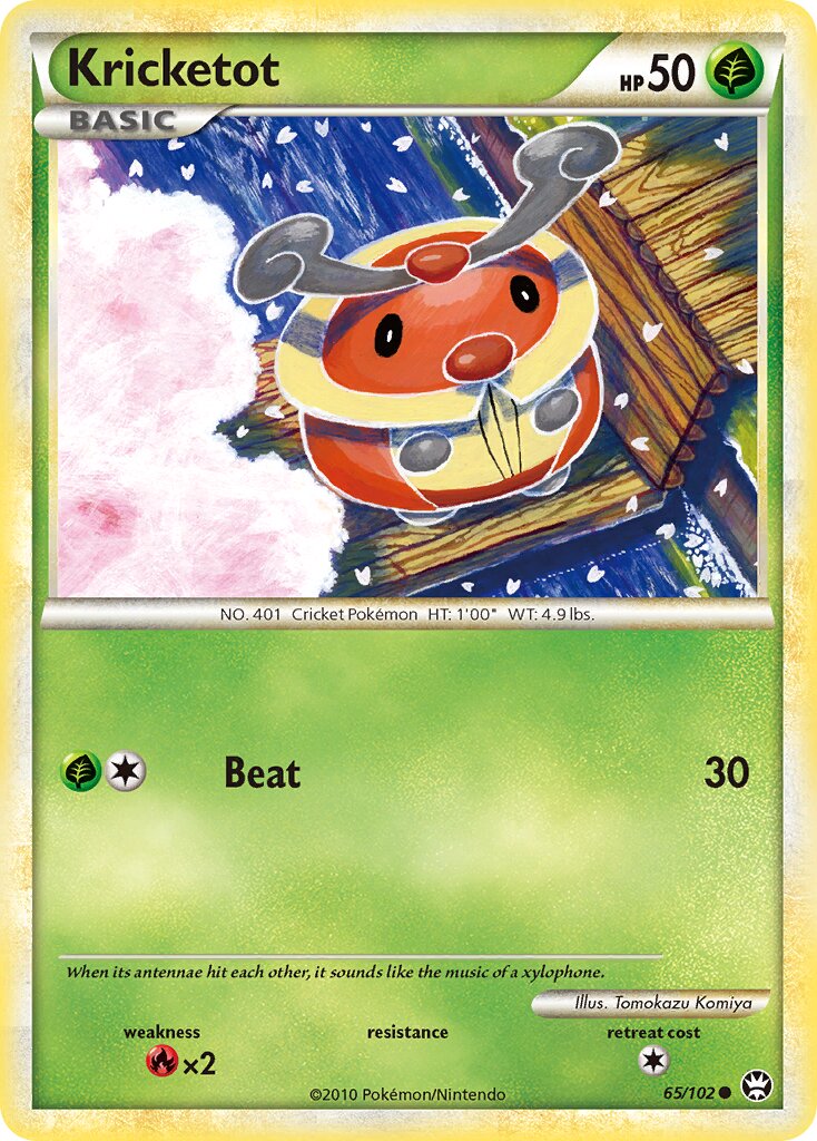 Kricketot 065/103 — Triumphant (English Pokémon TCG card)