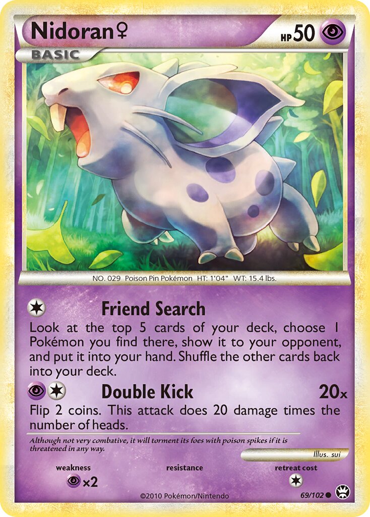 Nidoran ♀ 069/103 — Triumphant (English Pokémon TCG card)