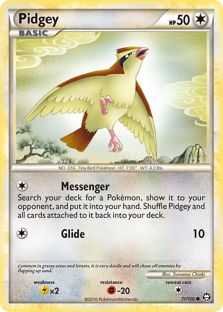Pidgey 071/103 — Triumphant (English Pokémon TCG card)