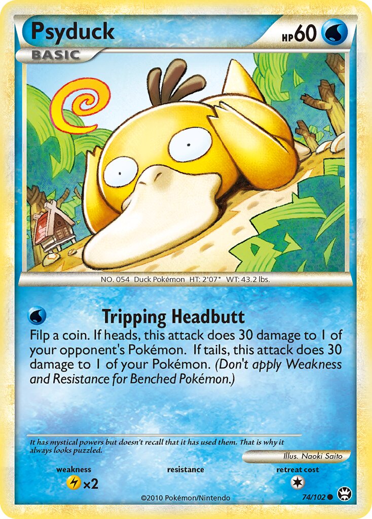 Psyduck 074/103 — Triumphant (English Pokémon TCG card)