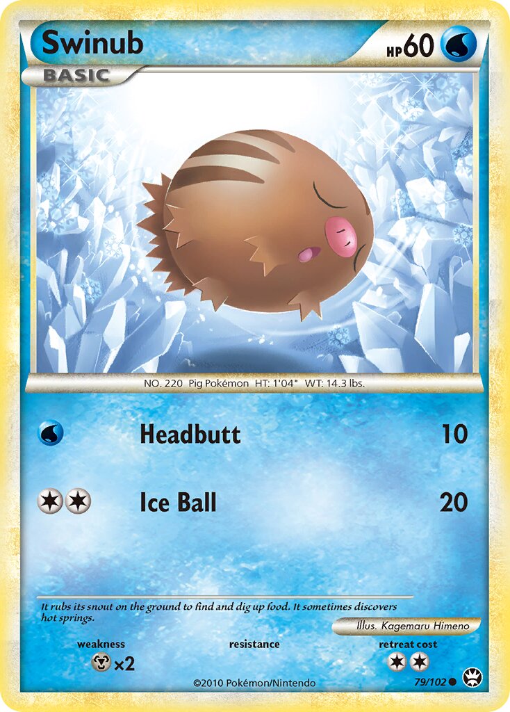 Swinub 079/103 — Triumphant (English Pokémon TCG card)