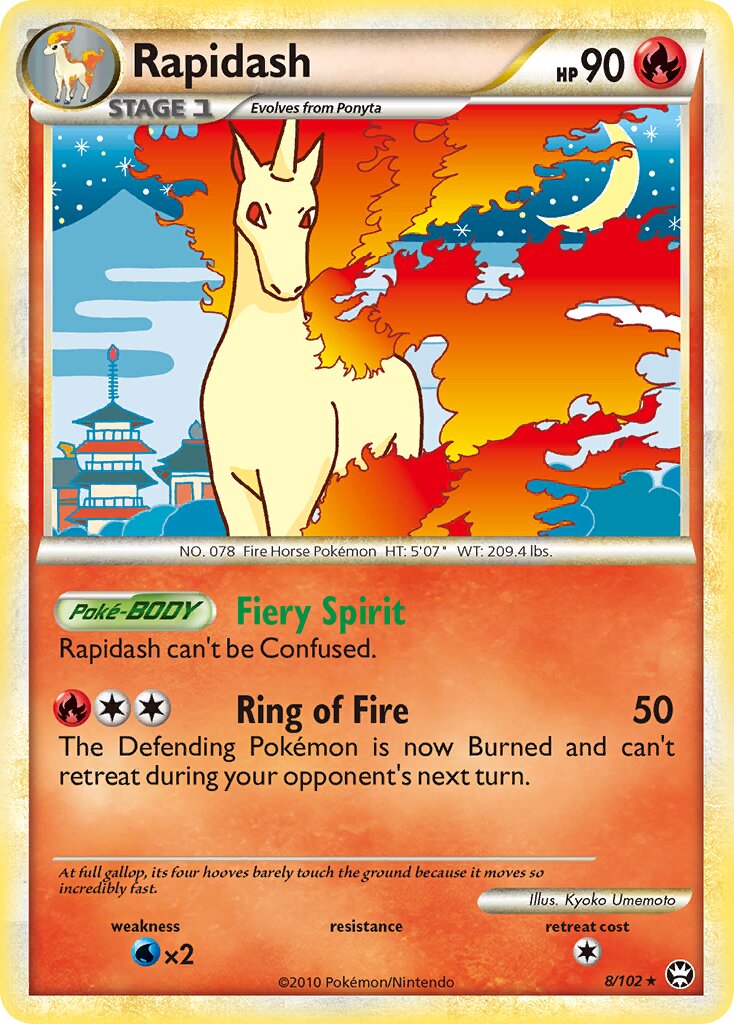 Rapidash 008/103 — Triumphant (English Pokémon TCG card)