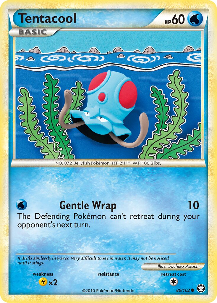 Tentacool 080/103 — Triumphant (English Pokémon TCG card)