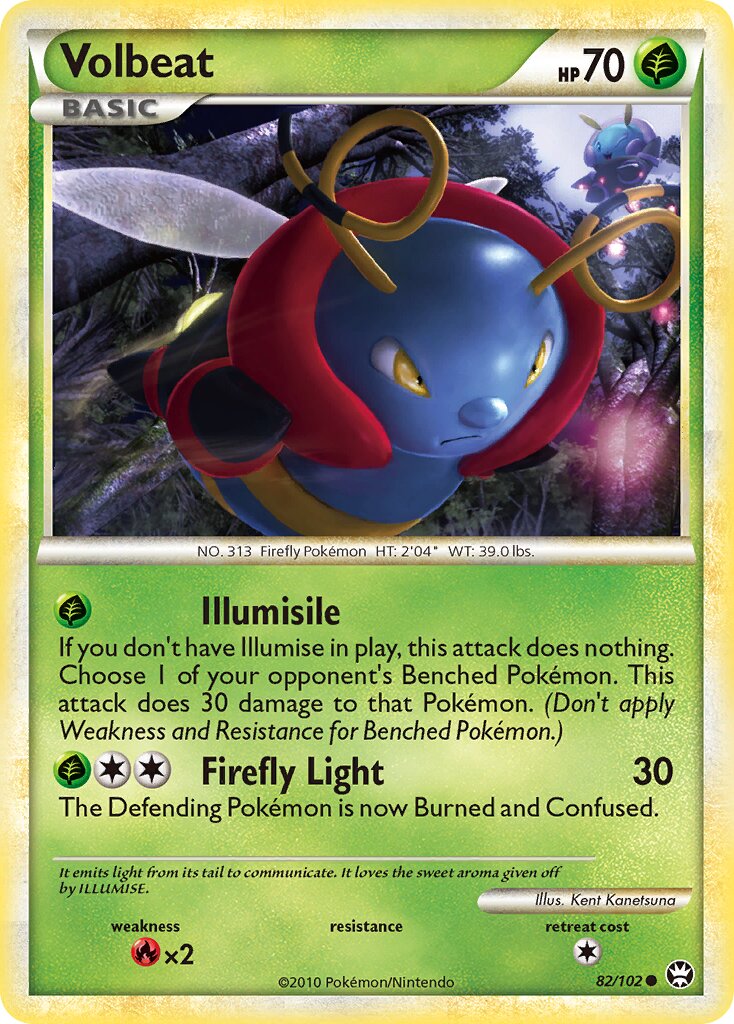 Volbeat 082/103 — Triumphant (English Pokémon TCG card)