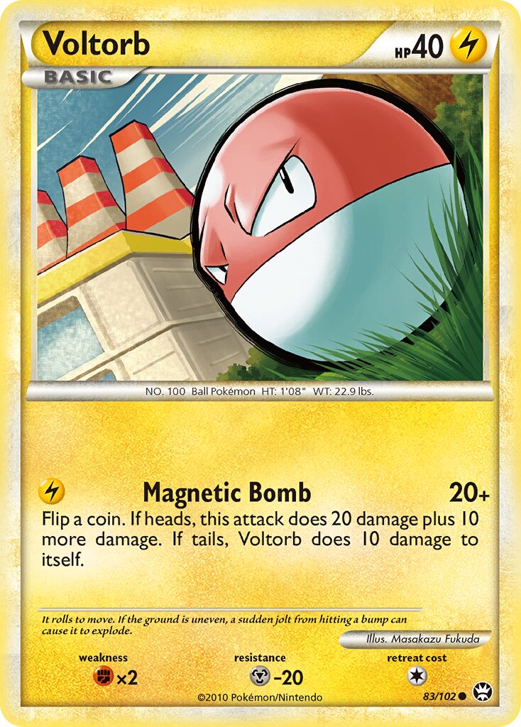 Voltorb 083/103 — Triumphant (English Pokémon TCG card)
