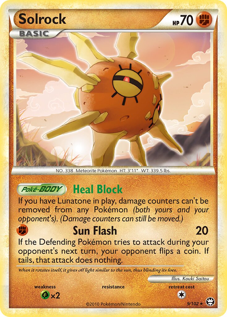 Solrock 009/103 — Triumphant (English Pokémon TCG card)